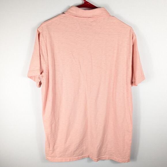 J.Crew Garment Dyed Polo Shirt L Pink Short Sleeve Cotton Pocket Casual Mens Top - Picture 3 of 3